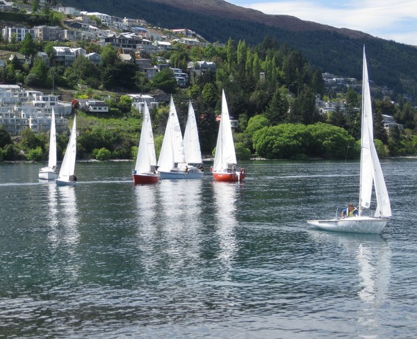 Wakatipu Yacht Club racing on Lake Wakatipu